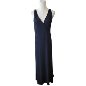 Victoria's Secret Black Sleeveless Long Lounging Gown Size Medium